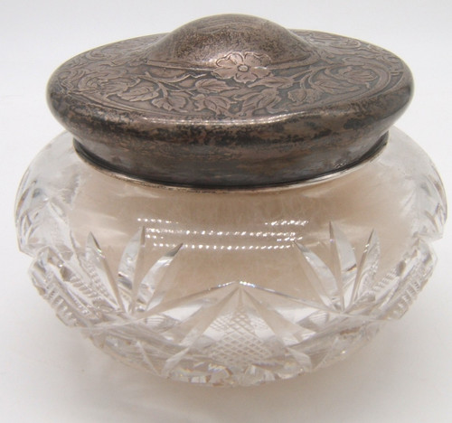 Antique powder jar - antique,