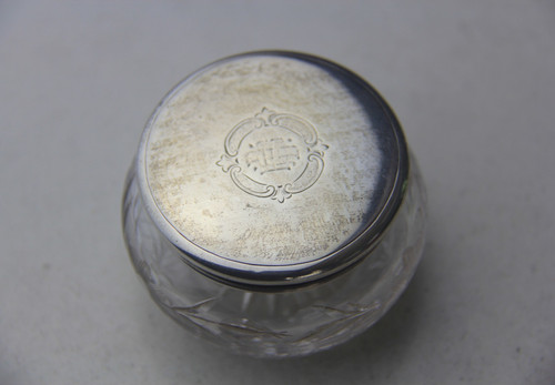 Antique cut glass vanity - antique,