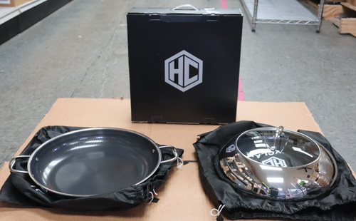 Hexclad hybrid fry pan with - hexclad,